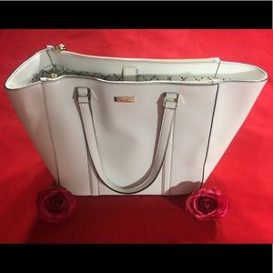 🌷NWT🌷KATE SPADE🌷White Leather Tote 🌷🌷🌷